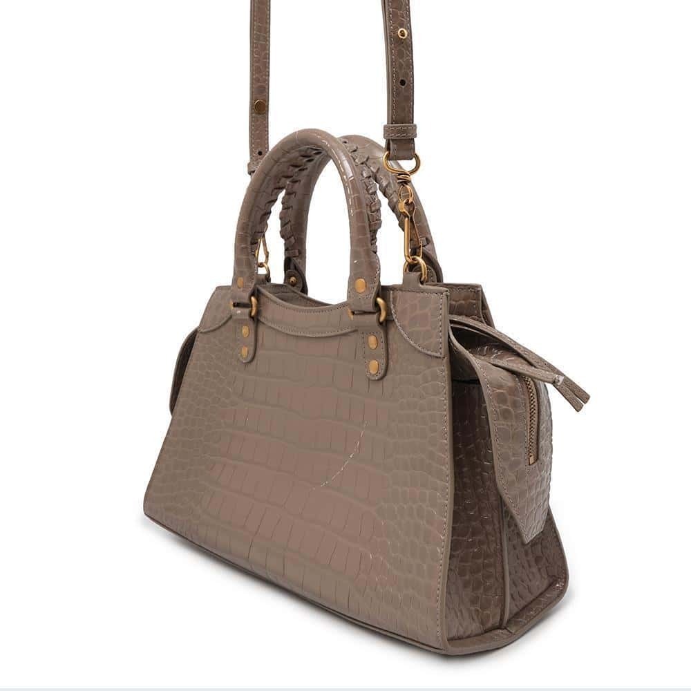 Balenciaga Shoulder City Neo Handbag Bag Embossed Leather